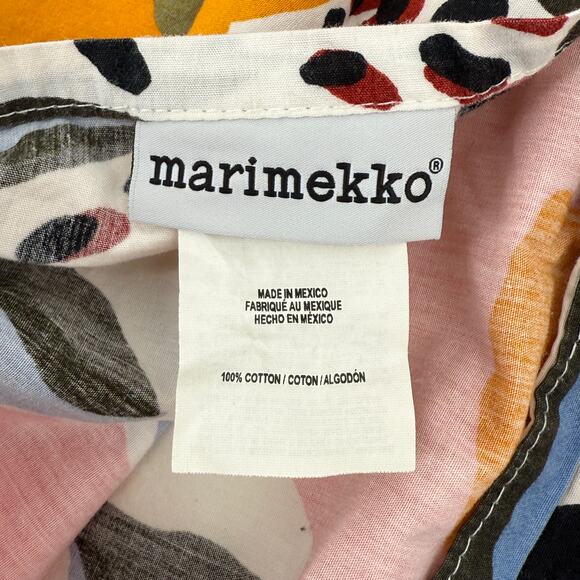 Marimekko Rosarium Floral Print Pillow Sham Set Of Two Cotton - Picture 4 of 4